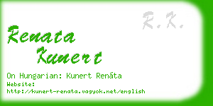 renata kunert business card